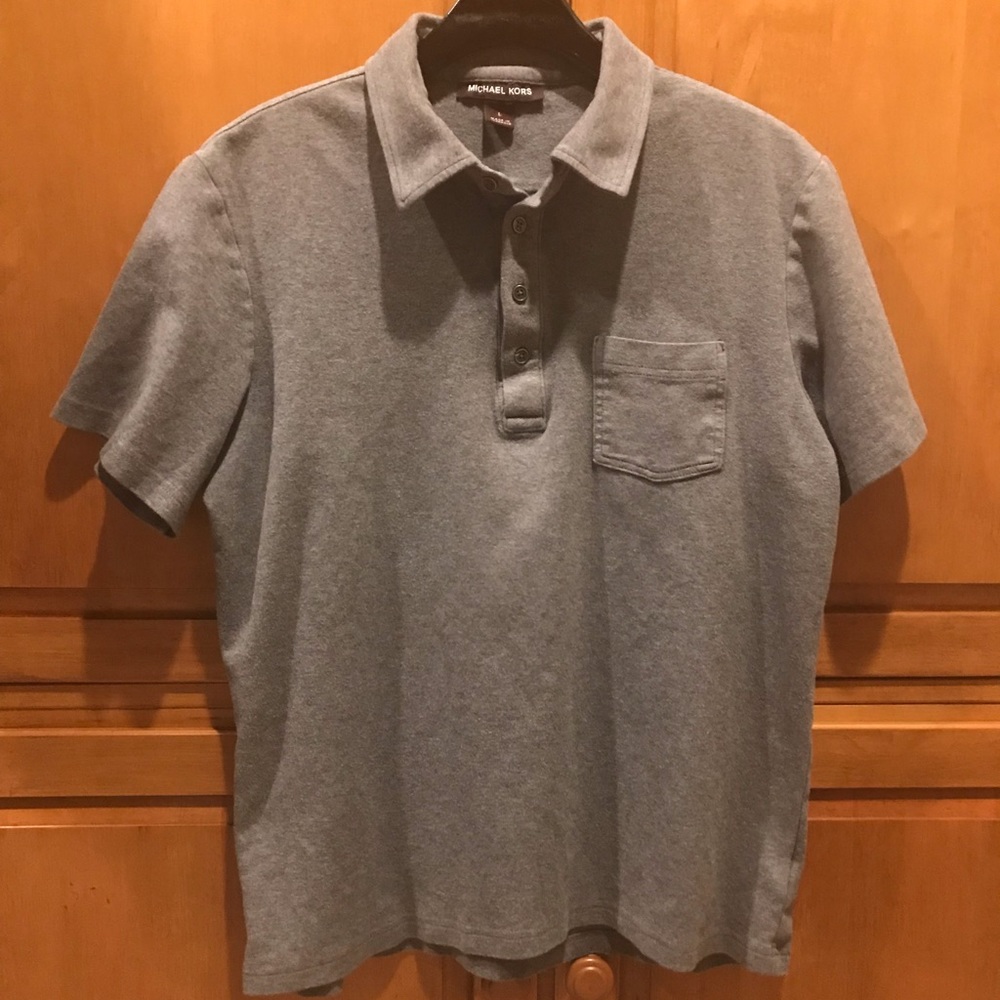 Michael Kors Men’s, Grey, Cotton Polo Shirt